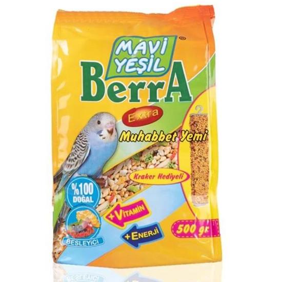 Mavi Yeşil Muhabbet Yem Kraker Hediye 500 Gr